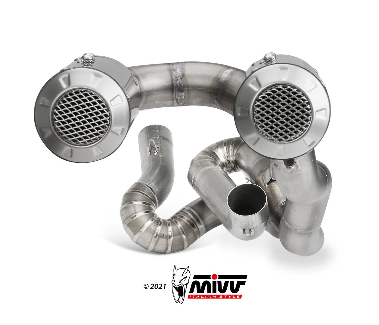 MIVV Full System 2x2, MK3 Carbon, Sub-code/Underseat Exhaust For Ducati Panigale V4 2018-2021