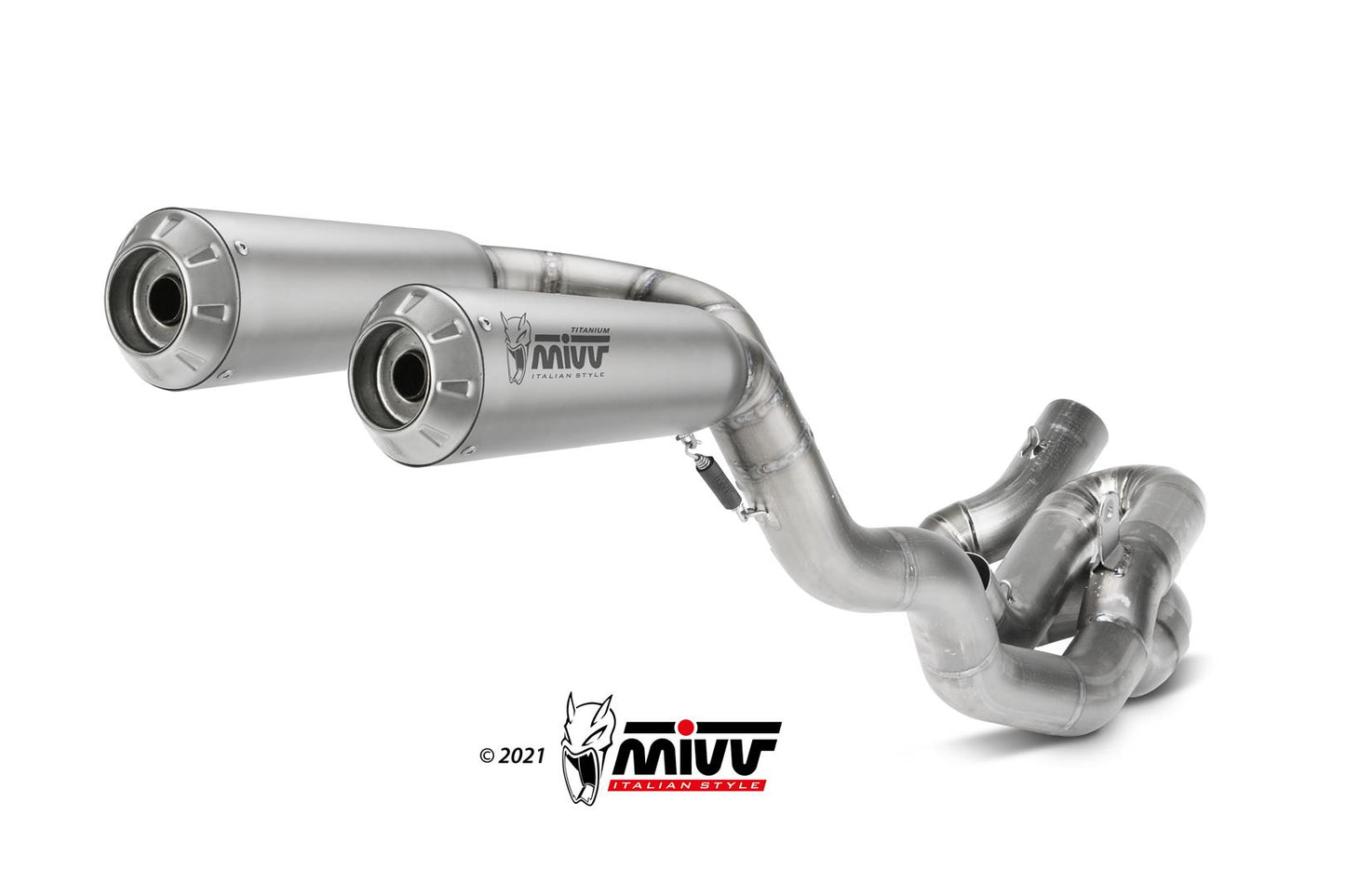 MIVV Full System 2x2, X-M1 Titan, Sub-code/Underseat Exhaust For Ducati Streetfighter V4 2020-2021