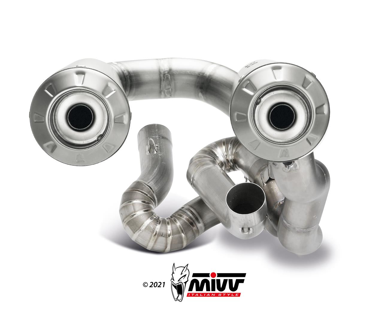 MIVV Full System 2x2, X-M1 Titan, Sub-code/Underseat Exhaust For Ducati Streetfighter V4 2020-2021