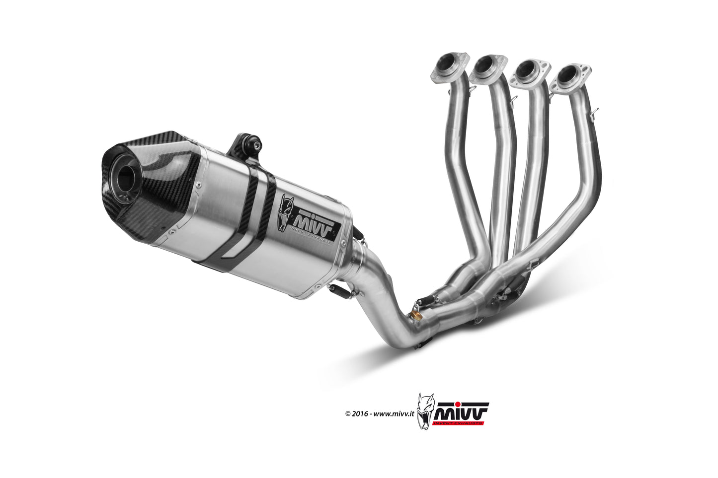 MIVV Full System 4x2x1, Speed Edge Full Titanium, Standard Exhaust For Kawasaki ZX-6R 2009-2016