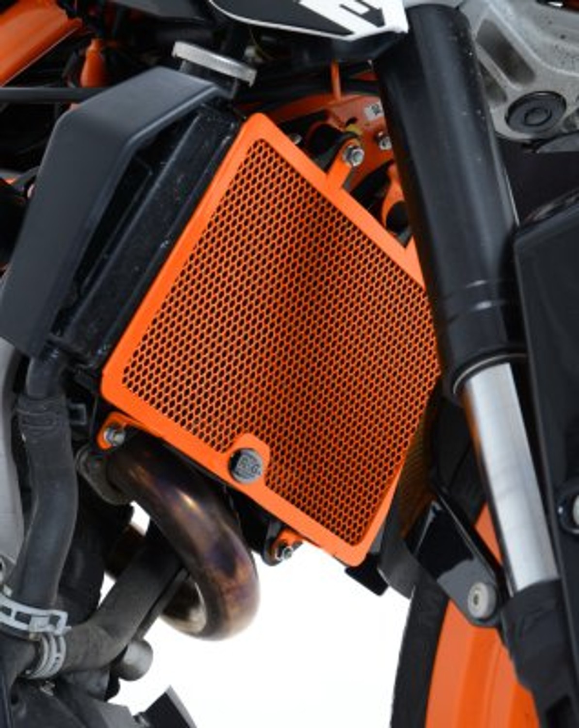 R&G Racing Radiator Guard for the KTM 390 Duke '12-'16 / RC 125 '11-'20 / RC 200 '14-'19 / RC 390 '12-'22