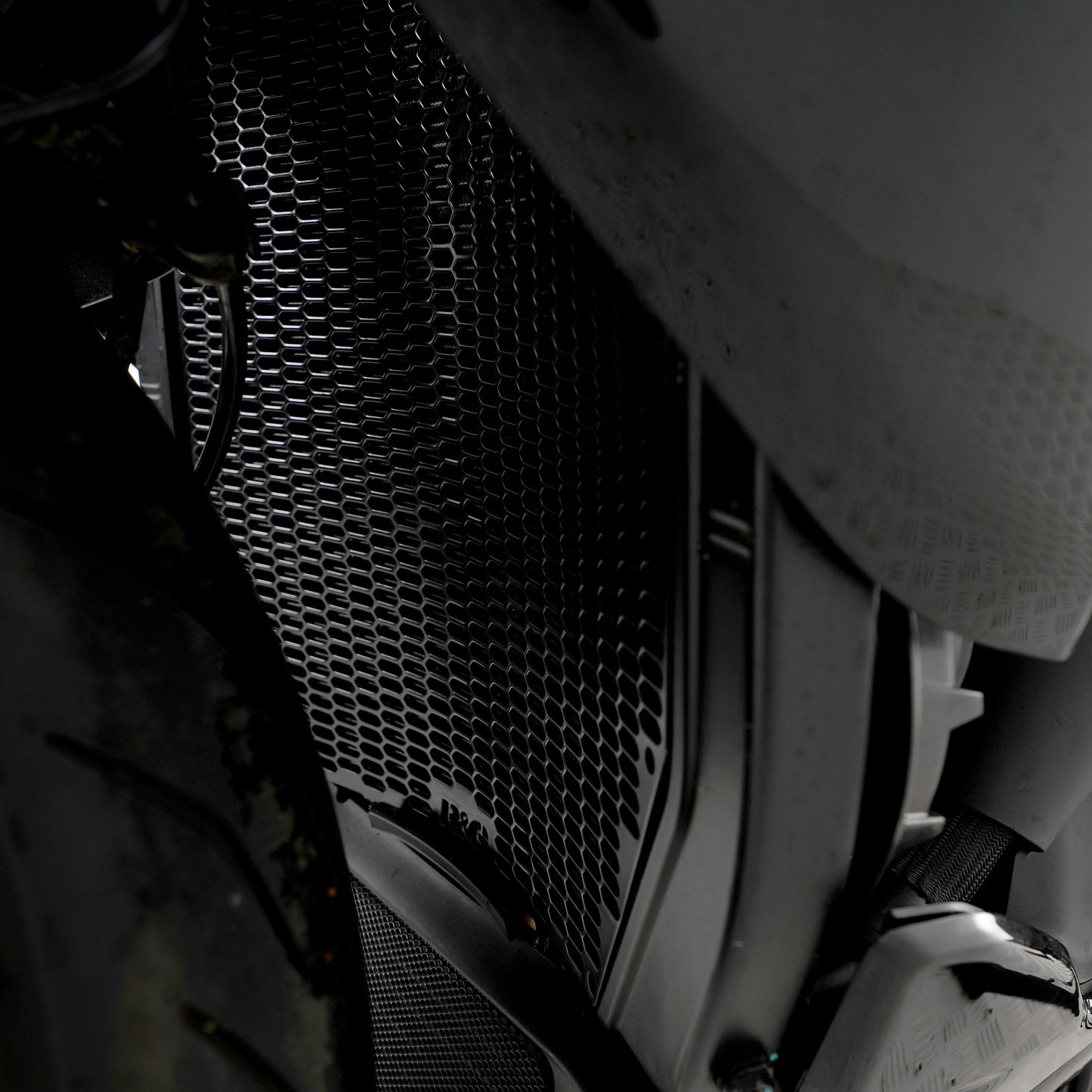 R&G Racing Pro Radiator Guard for the Ducati Diavel V4 2023
