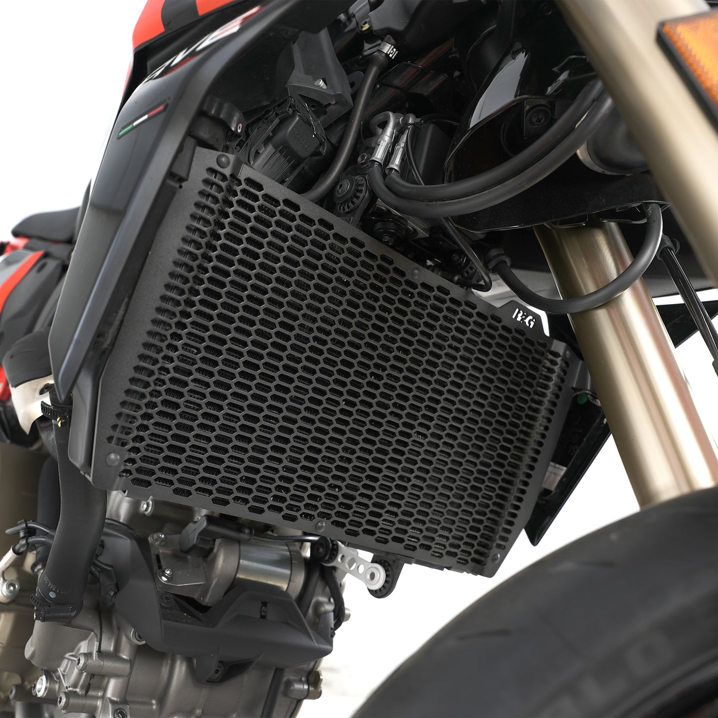 R&G Racing Pro Radiator Guard for the Ducati Hypermotard 698 Mono