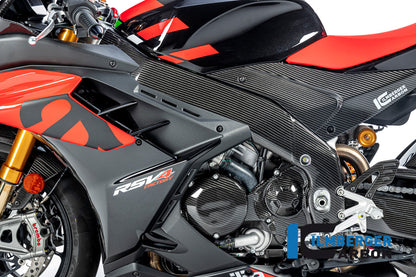 Ilmberger Carbon Frame Cover, Left Side for the Aprilia RSV4 2021