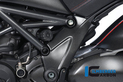 Ilmberger Carbon Frame Cover, Left Carbon for the Ducati Diavel 2011 - 2014