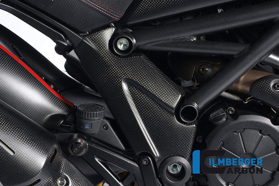 Ilmberger Carbon Frame Cover, Right Carbon for the Ducati Diavel 2011 - 2014