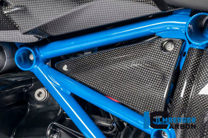 Ilmberger Carbon Triangular Frame Cover, Left Carbon for the BMW R 1200 GS '13-17, R 1200 RS '15-24, R 1200 GS Adventure 2014