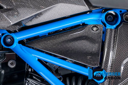 Ilmberger Carbon Triangular Frame Cover, Left Carbon for the BMW R 1200 GS '13-17, R 1200 RS '15-24, R 1200 GS Adventure 2014