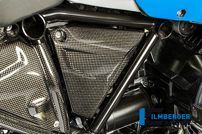 Ilmberger Carbon Triangular Frame Cover, Right Carbon for the BMW R 1200 GS '13-17, R 1200 RS '15-24, R 1200 GS Adventure 2014
