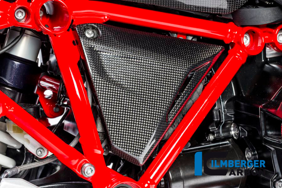 Ilmberger Carbon Triangular Frame Cover, Right Carbon for the BMW R 1200 GS '13-17, R 1200 RS '15-24, R 1200 GS Adventure 2014
