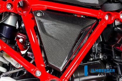 Ilmberger Carbon Triangular Frame Cover, Right Carbon for the BMW R 1200 GS '13-17, R 1200 RS '15-24, R 1200 GS Adventure 2014