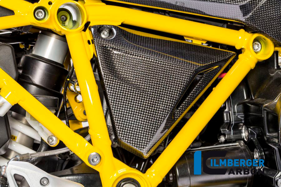 Ilmberger Carbon Triangular Frame Cover, Right Carbon for the BMW R 1200 GS '13-17, R 1200 RS '15-24, R 1200 GS Adventure 2014