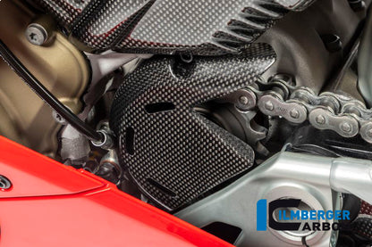 Ilmberger Carbon Sprocket Cover for the Ducati Panigale V4,V4 S,V4 R Racing '18-22 / Streetfighter V4 '20-23