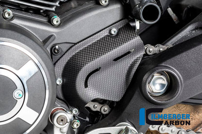 Ilmberger Carbon Sprocket Cover for the Ducati Scrambler Icon / Scrambler Full Throttle '14-25 / Scrambler Classic '14-20 ETC