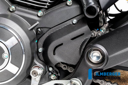 Ilmberger Carbon Sprocket Cover for the Ducati Scrambler Icon / Scrambler Full Throttle '14-25 / Scrambler Classic '14-20 ETC