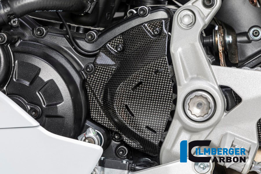 Ilmberger Carbon Front Sprocket Cover Carbon for the Ducati Supersport/S '17-22