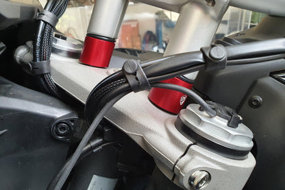 CNC Racing 20mm Handlebar Clamp Spacer Kit for Ducati Multistrada V4