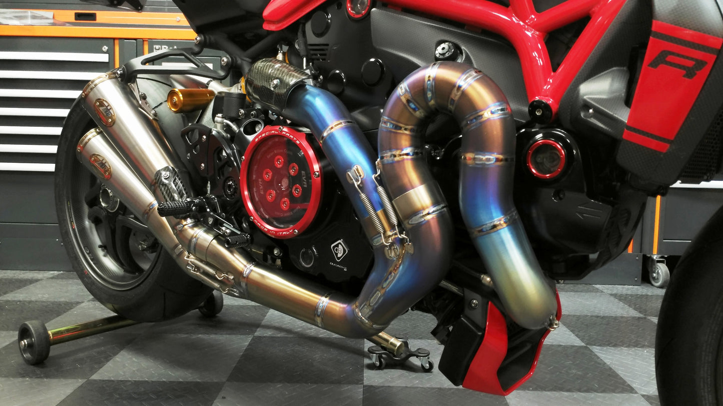 ZARD Full 2-1-2 Exhaust for 2016+ Ducati Monster 1200 R and  2017+ Monster 1200 / S
