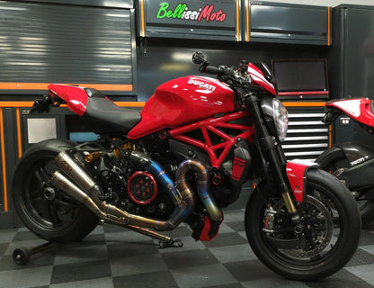 ZARD Full 2-1-2 Exhaust for 2016+ Ducati Monster 1200 R and  2017+ Monster 1200 / S