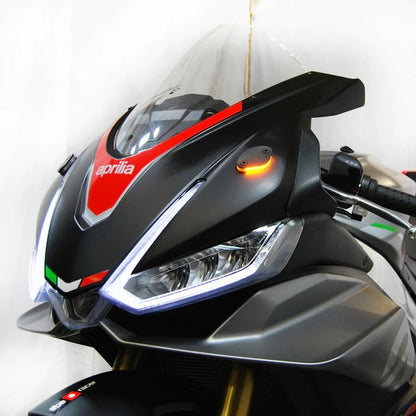 New Rage Cycles (NRC) Aprilia RSV4 1100 Front Turn signal Mirror Block offs (2021+)