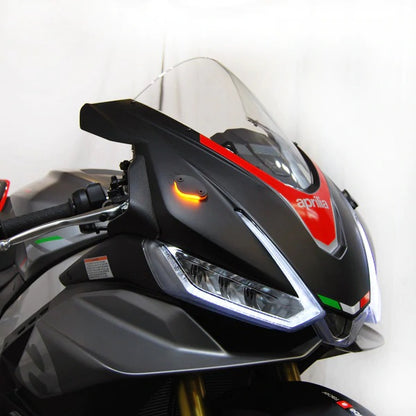 New Rage Cycles (NRC) Aprilia RSV4 1100 Front Turn signal Mirror Block offs (2021+)