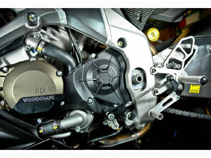WOODCRAFT Aprilia RSV4 APRC / Tuono V4 (11-16) Full Rearsets - Clear Anodized - GP Shift