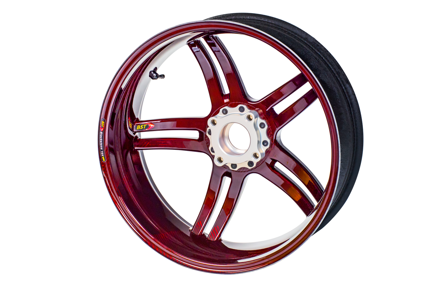 BST Rapid TEK 5 Split-Spoke Carbon Fiber Rear Wheel for the Ducati Panigale / Streetfighter V4 (2025+)  - 6.0 x 17