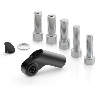 Rizoma Mirror Adapter BS887B - For Ducati Diavel, XDiavel, Moto Guzzi, BMW R 1200 / 1250 / 1300 GS, and Vespa GTS Super 300 HPE -DISCO