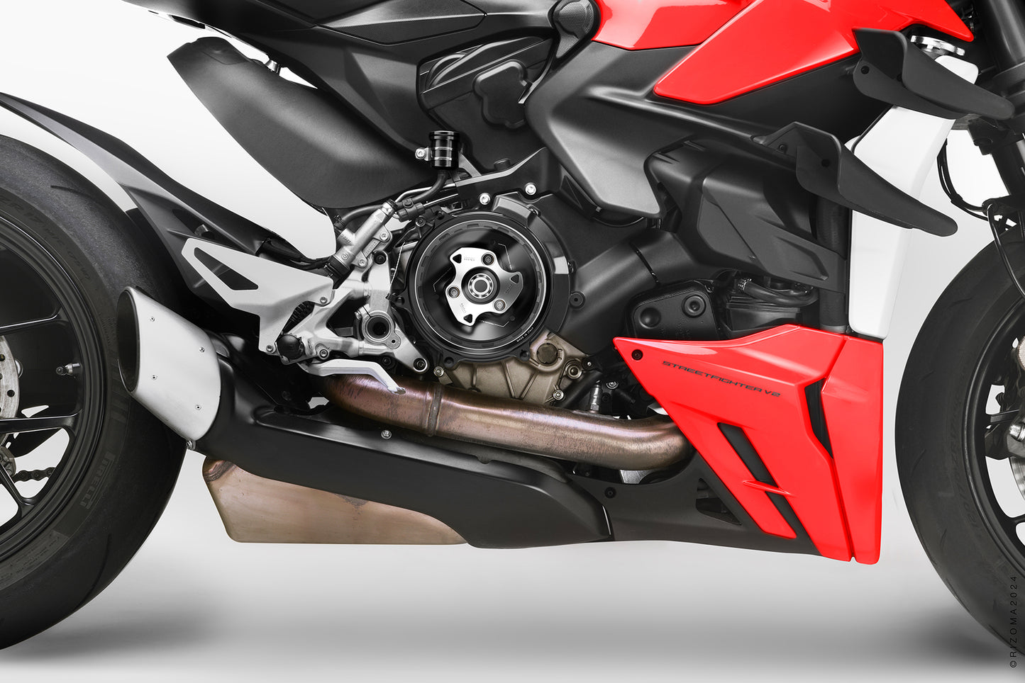 Rizoma Clear Wet Clutch Cover kit - OILQUARIUM for the Ducati Panigale V2 / 1299 / 1199 / 959 and Streetfighter V2 (and 899 too with modification)