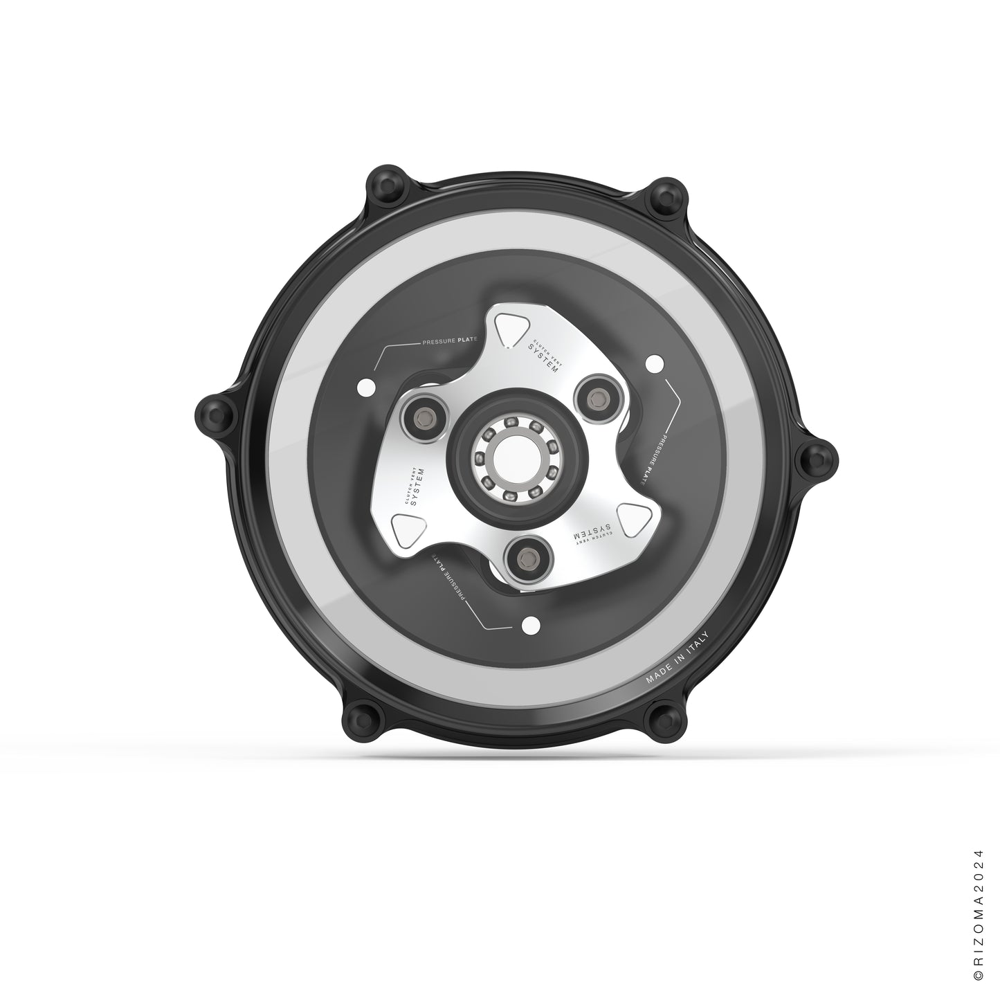 Rizoma Clear Wet Clutch Cover kit - OILQUARIUM for the Ducati Panigale / Streetfighter / Multistrada / Diavel V4