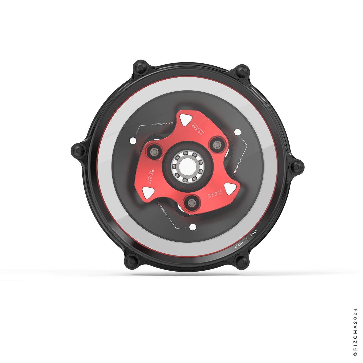 Rizoma Clear Wet Clutch Cover kit - OILQUARIUM for the Ducati Panigale / Streetfighter / Multistrada / Diavel V4