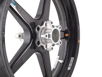 BST Twin TEK 5 Spoke Carbon Fiber Front Wheel for the Triumph Rocket III (2005) - Includes Carrier - 3.5 x 18