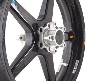 BST Twin TEK 5 Spoke Carbon Fiber Front Wheel for the Triumph Rocket III (2005) - Includes Carrier - 3.5 x 18
