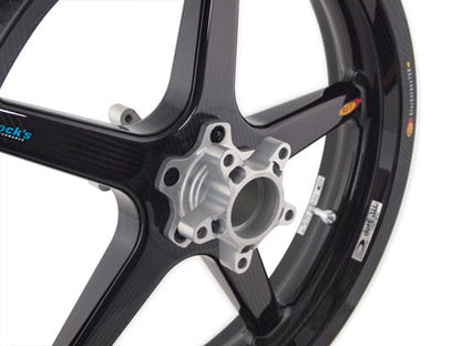 BST Twin TEK 5 Spoke Carbon Fiber Front Wheel for the Triumph Rocket III (2014+) w/ABS - Includes Carrier - 3.5 x 18