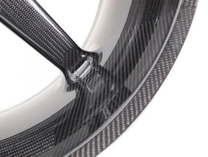 BST Twin TEK 5 Spoke Carbon Fiber Rear Wheel for the Triumph Rocket III (05-13) - Includes Carrier - 8.5 x 18