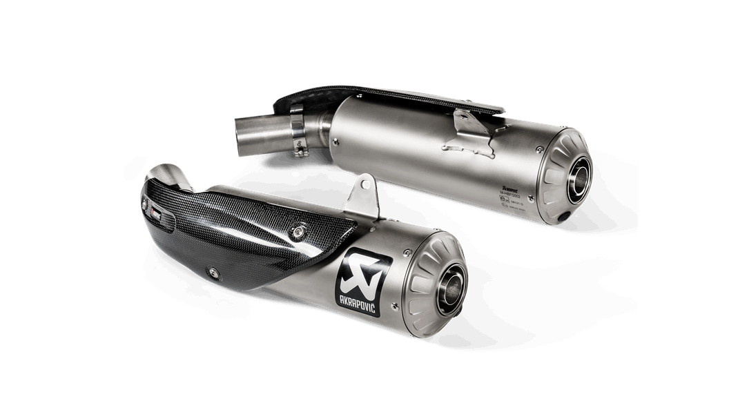 Akrapovic Dual Titanium GP Slip-On Exhaust Ducati Scrambler 1100