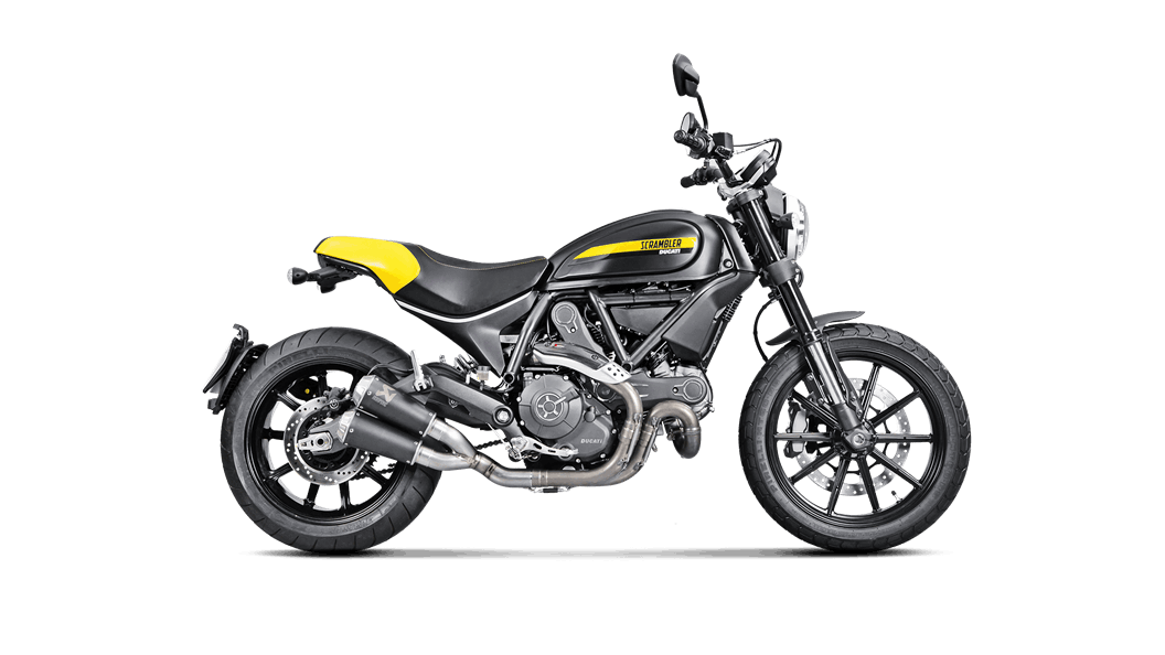Akrapovic Black Titanium GP Slip-On Exhaust Ducati Scrambler / Monster 797