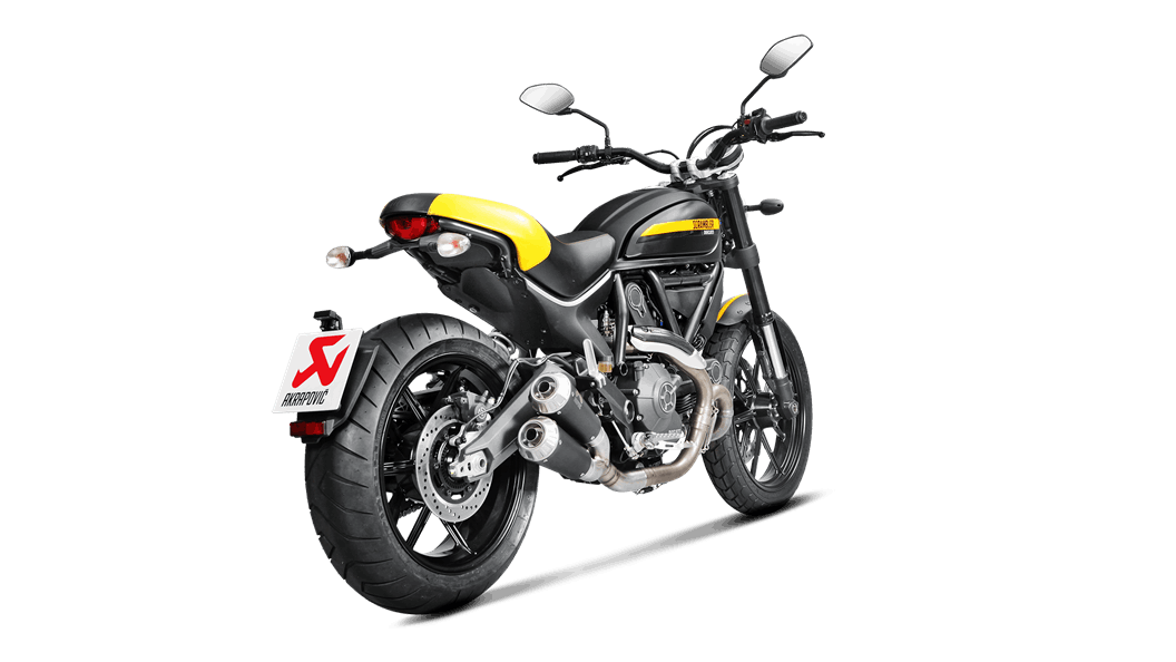 Akrapovic Black Titanium GP Slip-On Exhaust Ducati Scrambler / Monster 797