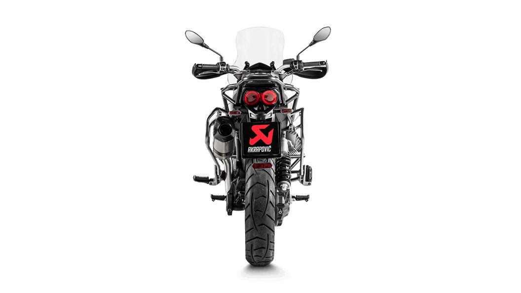 Akrapovic Titanium Slip-on Exhaust System for Moto Guzzi V85 TT (2021+)