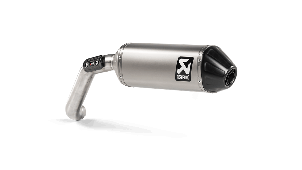 Akrapovic Titanium Slip-on Exhaust System for Moto Guzzi V85 TT (2021+)