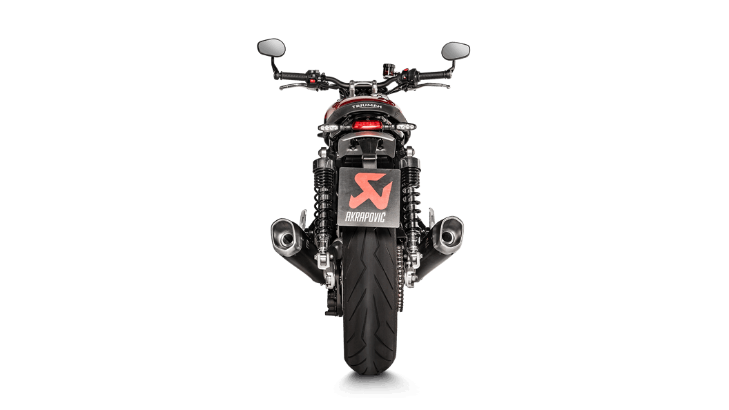 Akrapovic Slip-On Exhaust for Triumph Thruxton 1200 /R and Speed Twin
