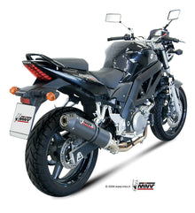 MIVV Slip-on, Oval Carbon, Standard Exhaust For Suzuki SV 650 2004-2015
