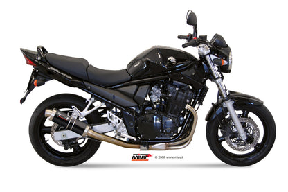 MIVV Slip-on, GP Black, Standard Exhaust For Suzuki Bandit 650 2005-2006