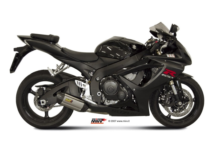 MIVV Slip-on, Suono Stainless Steel, Standard Exhaust For Suzuki GSX-R 600/GSX-R 750 2006-2007