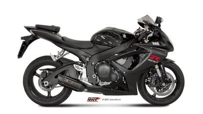 MIVV Slip-on, Suono Black, Standard Exhaust For Suzuki GSX-R 600/GSX-R 750 2006-2007