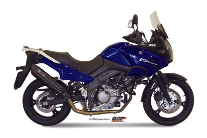 MIVV Full System 2x1, Suono Black, Standard Exhaust For Suzuki DL V-Strom 650 2007-2011
