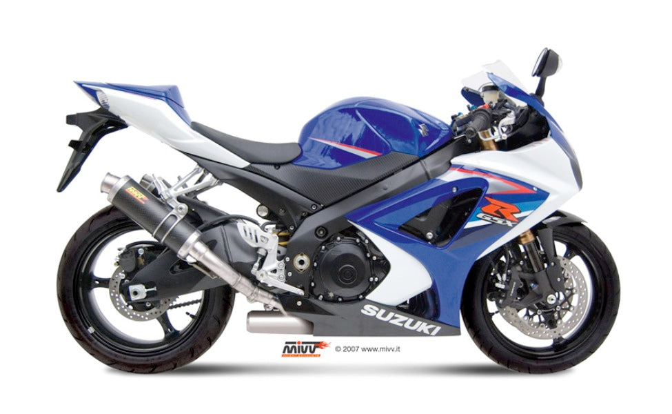 MIVV 2 Slip-on, GP Carbon, Standard Exhaust For Suzuki GSX-R 1000 2007-2008
