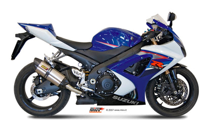 MIVV 2 Slip-on, Suono Stainless Steel, Standard Exhaust For Suzuki GSX-R 1000 2007-2008