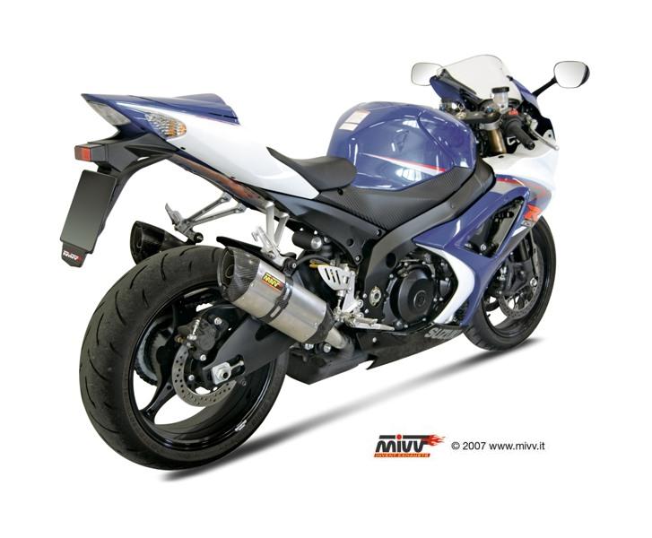MIVV 2 Slip-on, Suono Stainless Steel, Standard Exhaust For Suzuki GSX-R 1000 2007-2008