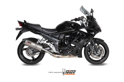 MIVV Slip-on, Oval Titan, Standard Exhaust For Suzuki GSX 1250 FA 09-16, Bandit 1250 07-16